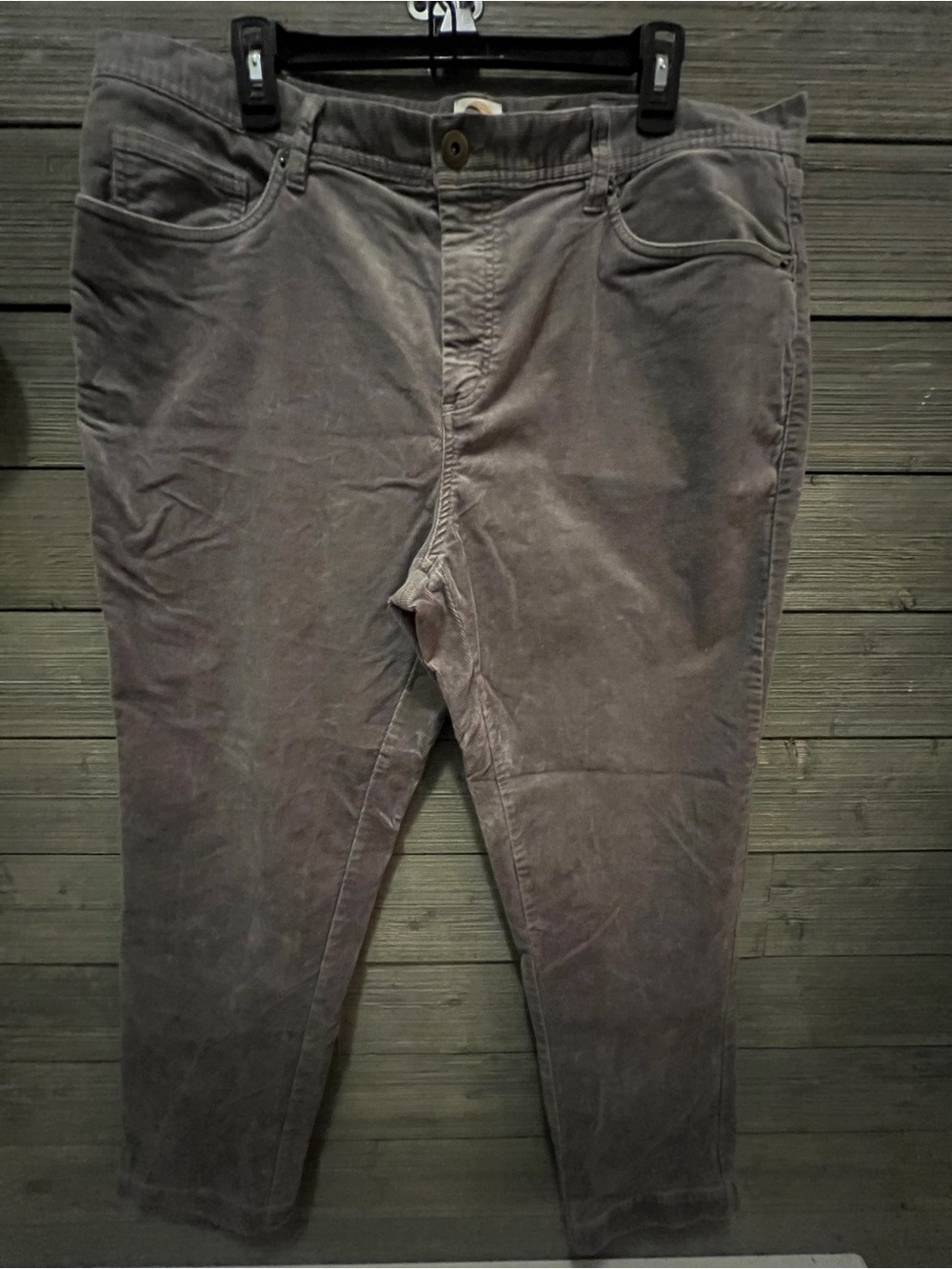 C&C California Men's Corduroy Pants in Charcoal